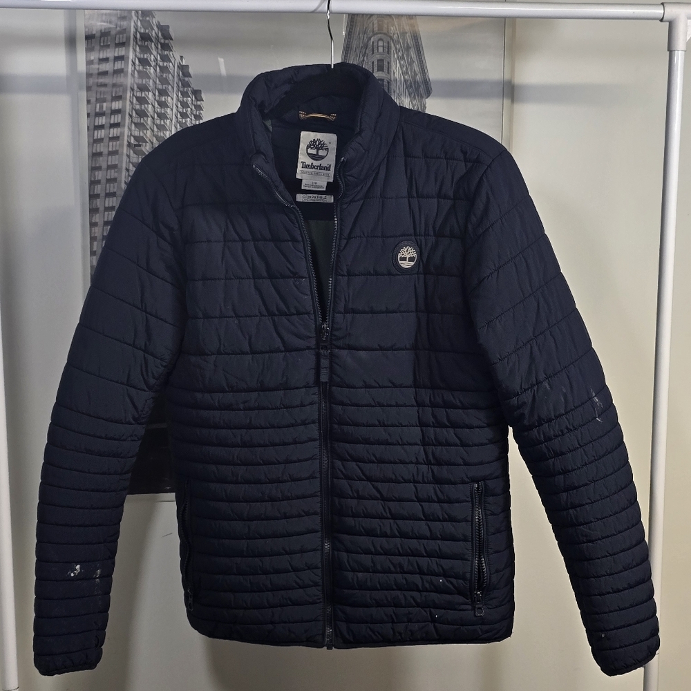 Timberland Men's Dark Blue Quilted Puffer Jacket
